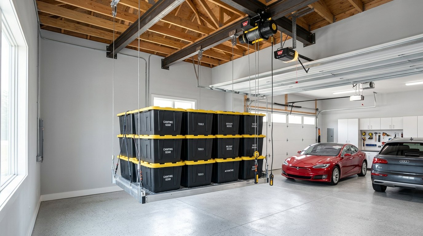 Garage Storage Elevator: Motorized Ceiling Lift Buyer Guide