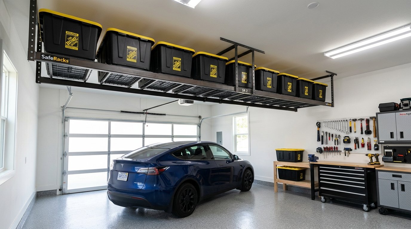 SafeRacks Storage Bin Rack: Sizing, Tote Specs & Joist Install Guide